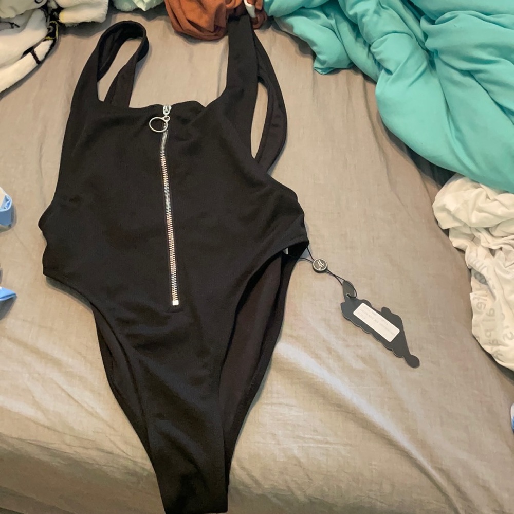 Motel Black One Piece Bikini